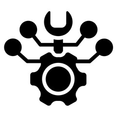 IT service Solid Icon