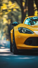 car isolated on summer background