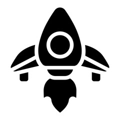 Rocket launch Solid Icon
