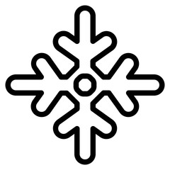 Snowflake Line Icon