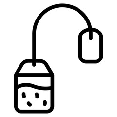 Tea bag Line Icon