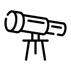 telescope Line Icon