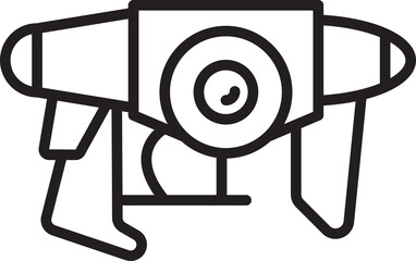 space blaster gun icon illustration