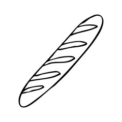 loaf doodle - hand drawn line art