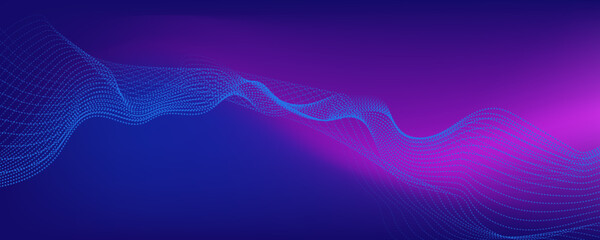  Futuristic wave tech background