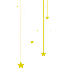 Hanging Star Line Decorative