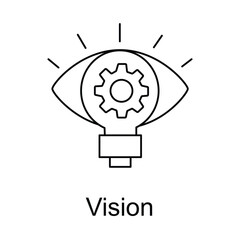 Vision Icon. Vector Icon Design