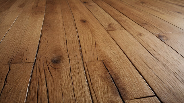 Detail of wooden floor. Oak wooden parquet flooring. Vintage parquets surface.