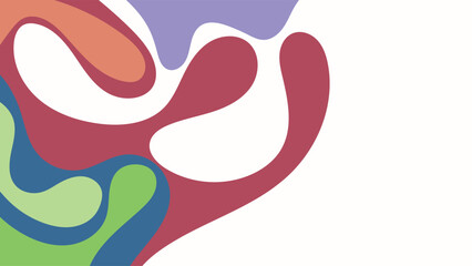 ABSTRACT BACKGROUND COLORFUL WITH HAND DRAWN SHAPES FLAT DESIGN VECTOR TEMPLATE FOR WALLPAPER, COVER DESIGN, HOMEPAGE DESIGN