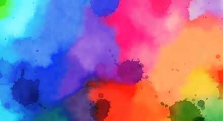 Obraz premium Multiple Color Watercolor Background