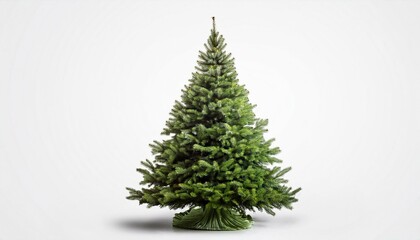 Fototapeta premium Christmas tree on isolated white background.