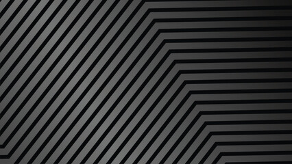 Obraz premium Black Grey abstract stripes line background for backdrop or presentation