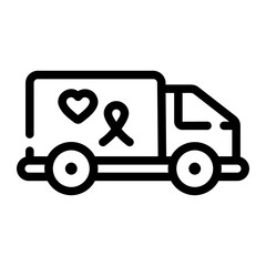 delivery truck Line Icon