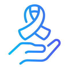 Fototapeta premium solidarity Line Gradient Icon