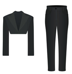 Jacket and pants. vector illustration