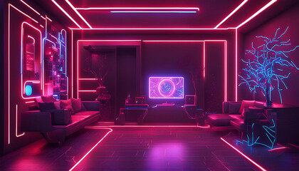 background with glowing lights