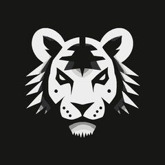 tiger head silhouette