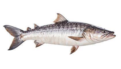 Fototapeta premium Sturgeon fish isolated on aquatic habitat in nature