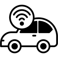 Connected Car Icon