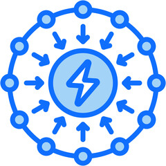 Smart Grid Energy Icon