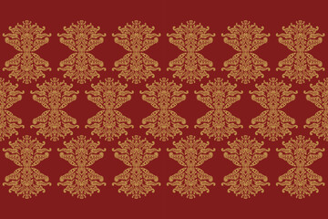 Motifs African paisley boho Floral Ikat seamless pattern embroidery border. Ethnic ikat saree sarong  flower design for Ikat pattern and Ethnic Pattern.Border indian floral Aztec embroidery patterns.