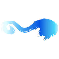 Obraz premium 勢いのある海・渦水・波しぶきのイラスト素材 ベクター