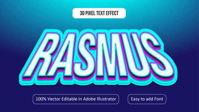 Rasmus Editable 3D Text Effect