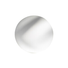 white egg on white background