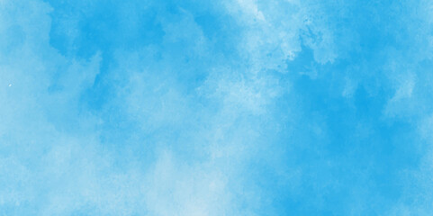 The picture features a blue watercolor cloud pattern on a white background,Hand painted abstract soft sky blue watercolor sky and clouds,Abstract blue watercolor illustration banner, wallpaper
