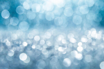 silver background of defocused abstract lights. golden bokeh lights.