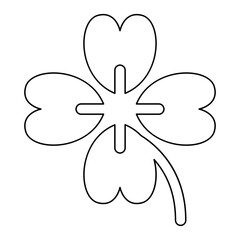 clover icon in line style
