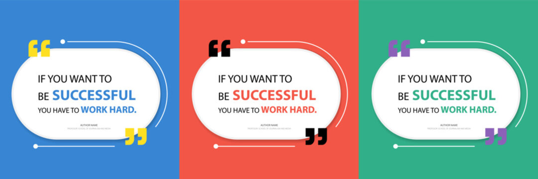 Bubble quote frame banner, Testimonial social media post template isolated on background. Speech bubbles and text box with copyspace. infographic Vector Illustration.