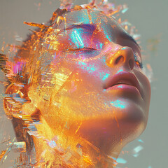 woman with a mask