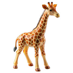 Naklejka premium Giraffe isolated on transparent background