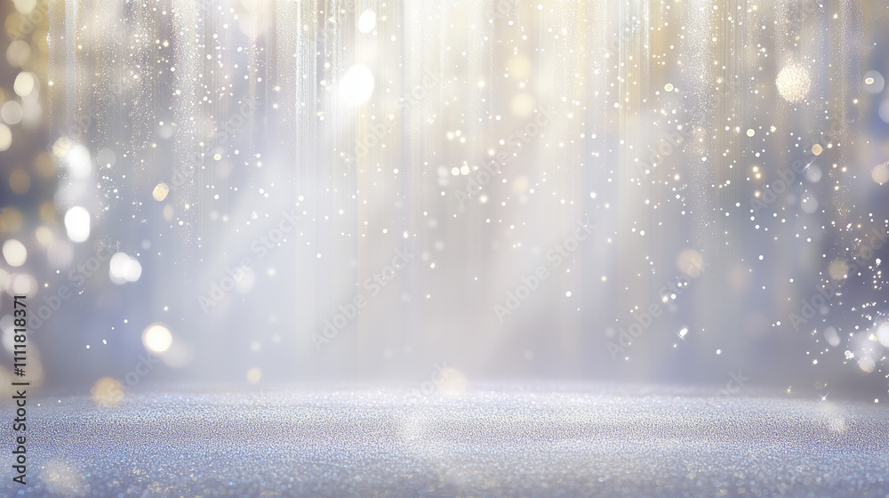Aufkleber dazzling, high-resolution abstract background featuring a mesmerizing blend of silver and gold glitt