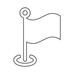 Flag icon in line style