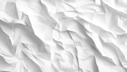 Obraz premium Abstract White Creased Fabric Texture Background