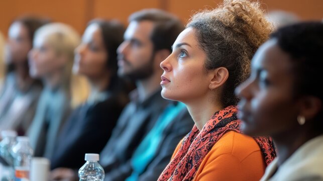 Climate change policy meeting, diverse group of policymakers