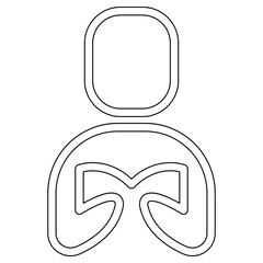Reading icon in line style