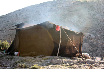 Yoruk tent. Black tent used by nomadic Turks. © Kybele