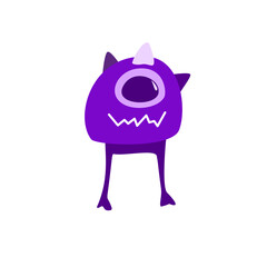 monster abstract character design, vector illustration