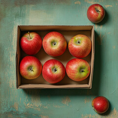 Red Apple Day Background