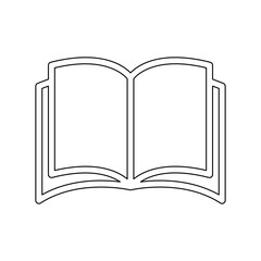 Book icon in line style