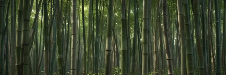 bamboo forest scene with abstract background cut bamboo trunks, wood texture, serene atmosphere