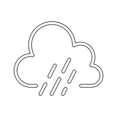 Raining icon in line style