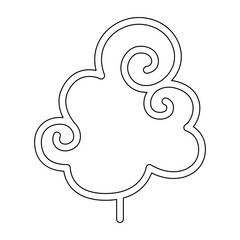 Tree icon in line style