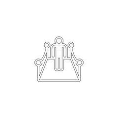 Actor icon in line style