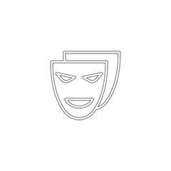 Mask icon in line style