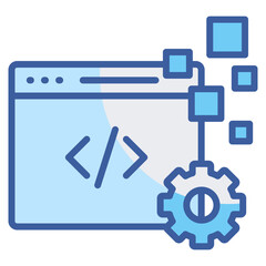 Software Code  Icon Element For Design