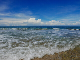 Sea and beach at Playa Punta Uva in Costa Rica.